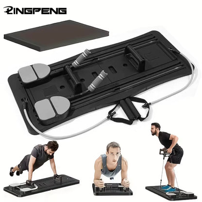 Pilates Reformer Pushup Board Non Slip Foldable Abdominal Workout Boards Fitness ABS Roller Machine Portable Push-Ups Stands