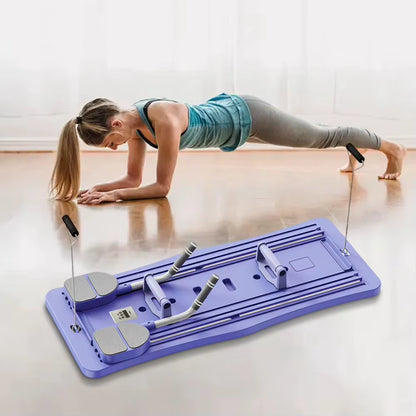 Pilates Reformer Pushup Board Non Slip Foldable Abdominal Workout Boards Fitness ABS Roller Machine Portable Push-Ups Stands