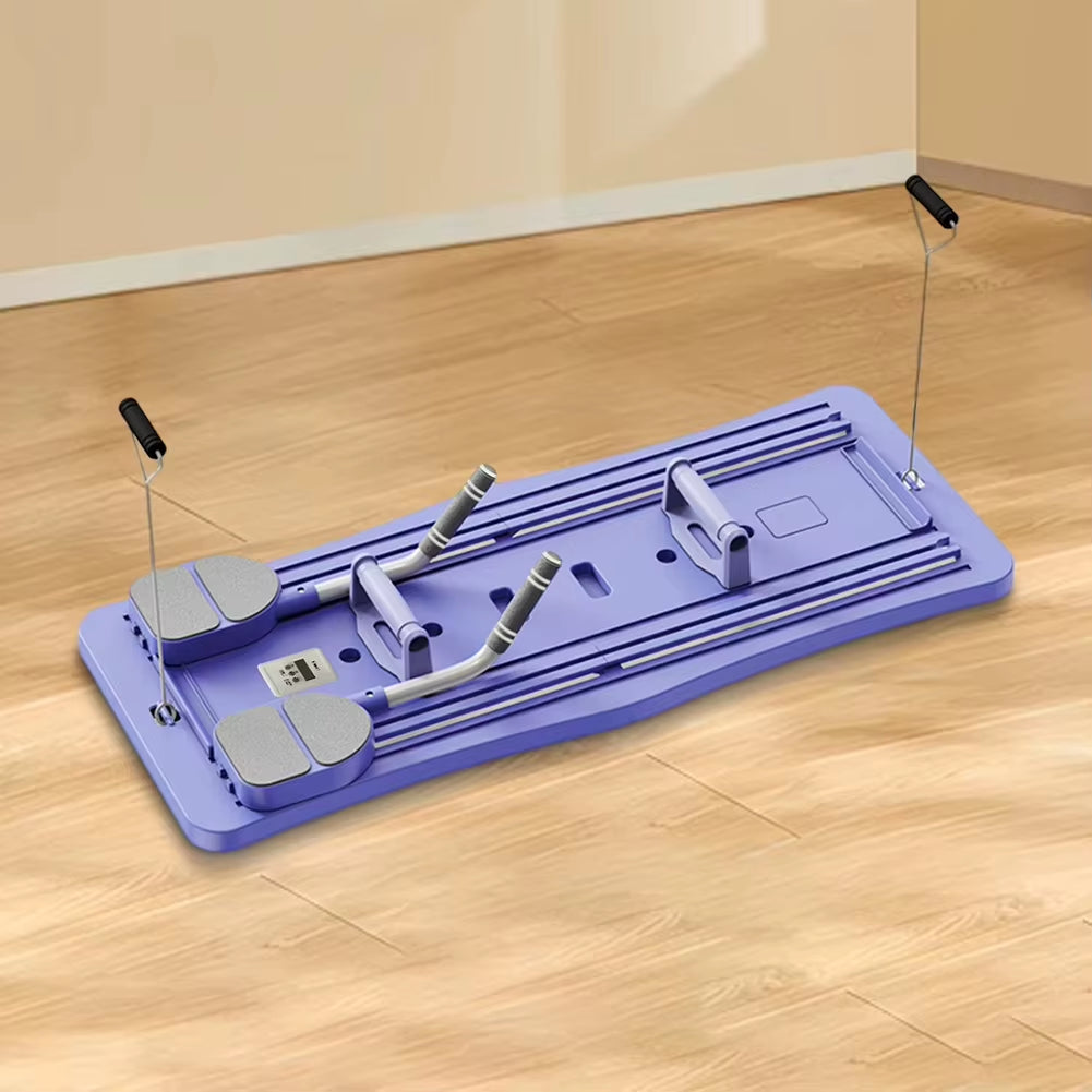 Pilates Reformer Pushup Board Non Slip Foldable Abdominal Workout Boards Fitness ABS Roller Machine Portable Push-Ups Stands